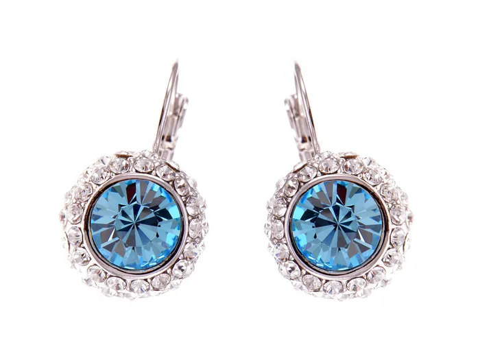Alilang Swarovski Crystal Sapphire Blue Element Stud Earrings Earrings Alilang Swarovski Crystal Sapphire Blue Element Stud Earrings Earrings