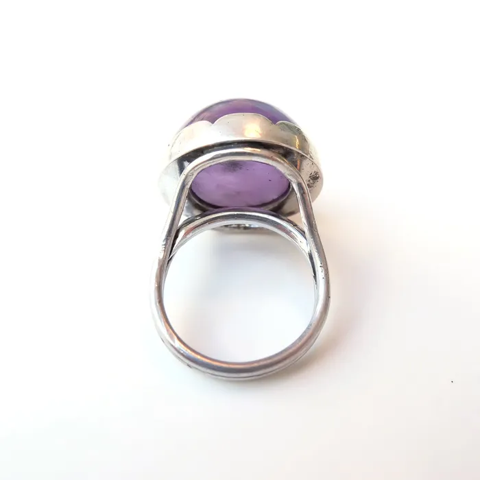 Amethyst Gemstone Ring Set in Sterling Silver POSITIVITY aliceeden Rings