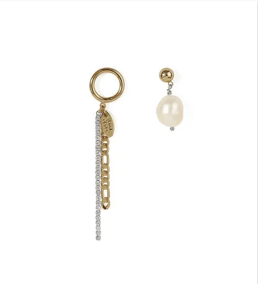 Asymmetrical Pearl Tassel Earrings Refined by AnnaKaci Earrings