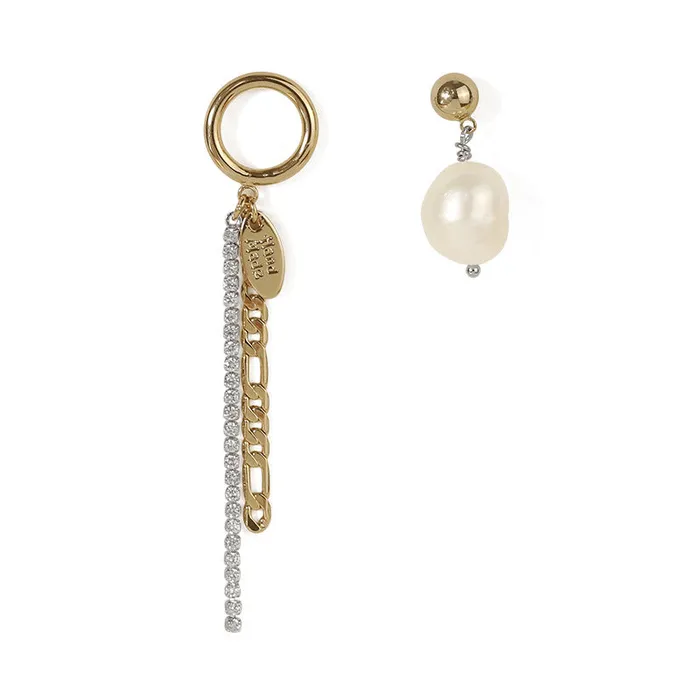 Asymmetrical Pearl Tassel Earrings Refined by AnnaKaci Earrings