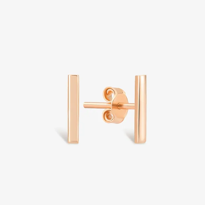 Bar Stud Earrings Gelin Diamond Earrings