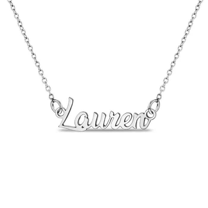 Bliss Custom Name Womens Necklace Sterling Silver Womens Necklaces Necklaces