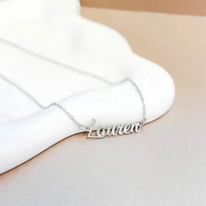 Bliss Custom Name Womens Necklace Sterling Silver Womens Necklaces Necklaces