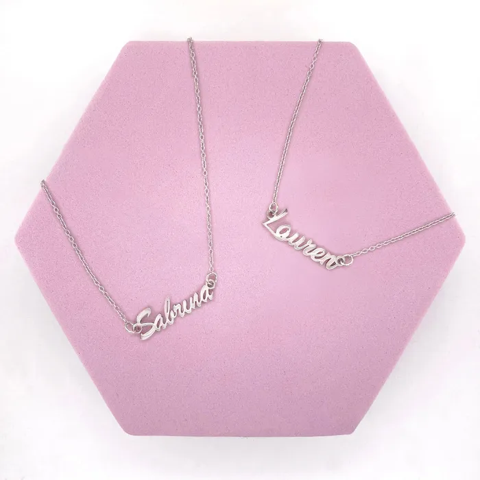 Bliss Custom Name Womens Necklace Sterling Silver Womens Necklaces Necklaces