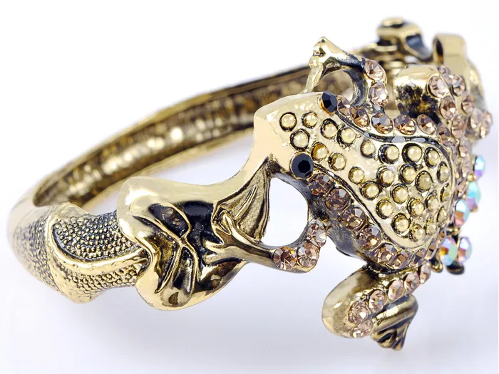 Bracelets Black Eye Smoky Topaz Toad Frog Reptile Cuff Bracelet Bangle Alilang Bracelets Black Eye Smoky Topaz Toad Frog Reptile Cuff Bracelet Bangle Alilang