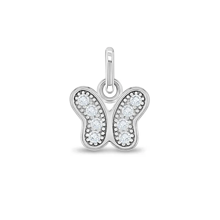 Bracelets Charms CZ Butterfly Charm Kids Childrens Girls for Charm Bracelet Sterling Silver