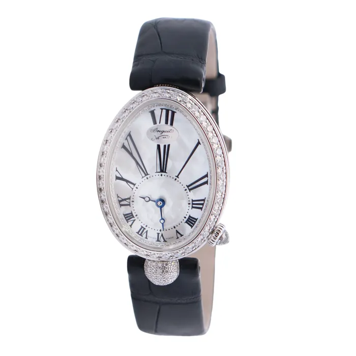Breguet Reine 33mm MOP Dial Watch Ref 8928BB51944DD0D3L Happy Jewelers Watches