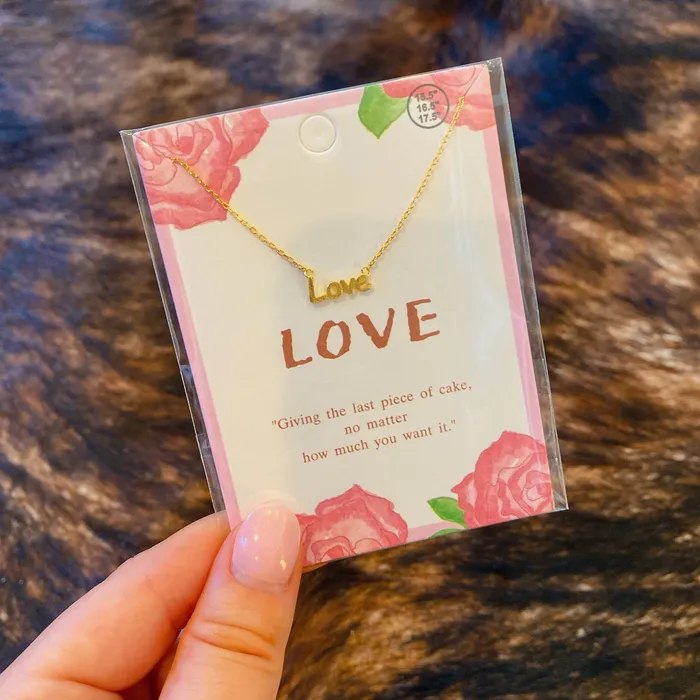 Card Love necklace Twisted Southern Roots Necklaces