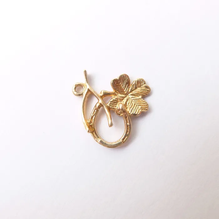 Charm Necklaces aliceeden Vintage 9ct Gold Lucky Trio Charm