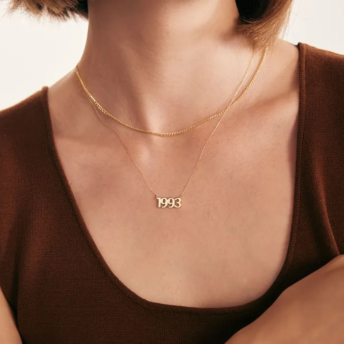 Custom Lucky Number Necklace Gelin Diamond Necklaces