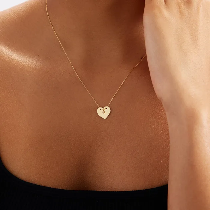 Diamond Heart Necklace Gelin Diamond Necklaces