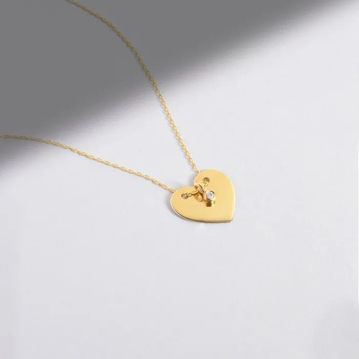 Diamond Heart Necklace Gelin Diamond Necklaces