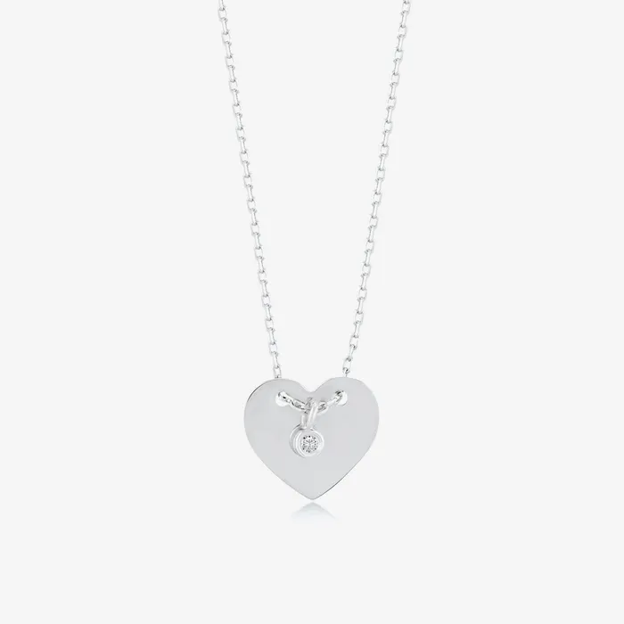 Diamond Heart Necklace Gelin Diamond Necklaces