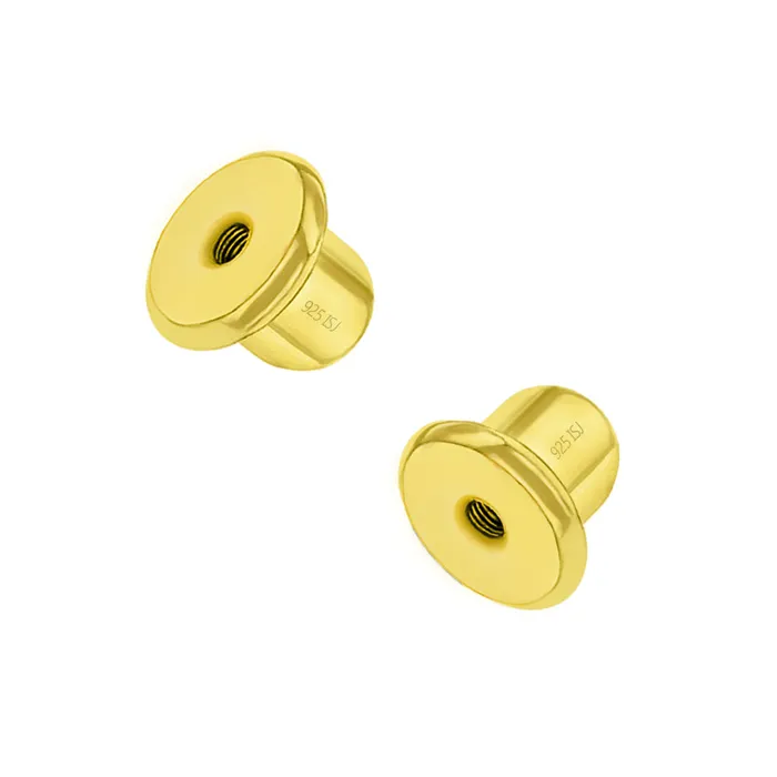 Earring Backs Earrings 925 Sterling Silver Gold Plated Earring Screw Backs Only Fits In Season Jewelry for Girls Earring Backs Earrings 925 Sterling Silver Gold Plated Earring Screw Backs Only Fits In Season Jewelry for Girls