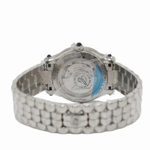 Earrings BRAND NEW Chopard Happy Sport The First Stainless Steel Silver Dial Watch Reference 2786103001 Happy Jewelers