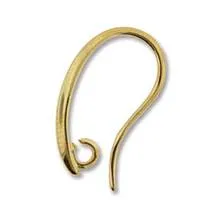 EW1911GP Gold Plate Ear Wires with 2mm Open Ring Pkg 1 Pair Beadsmith Rings