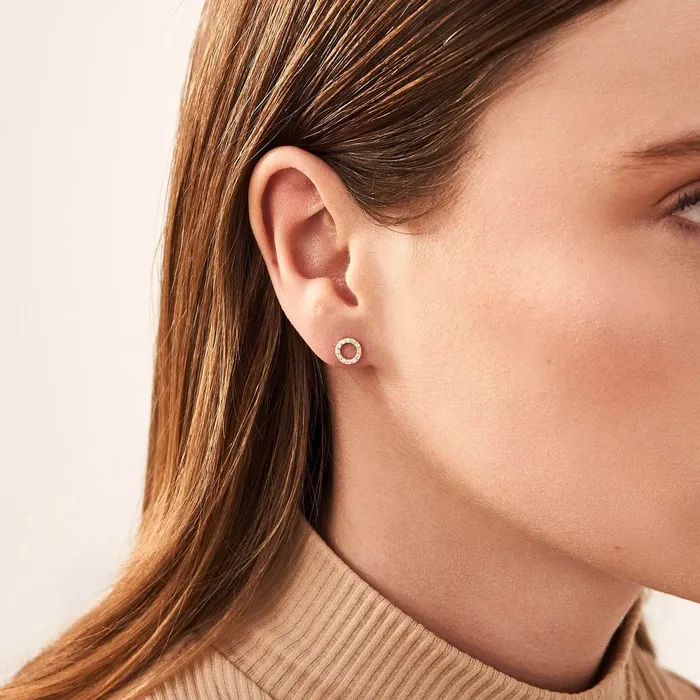 Gelin Diamond Diamond Circle Earrings Earrings