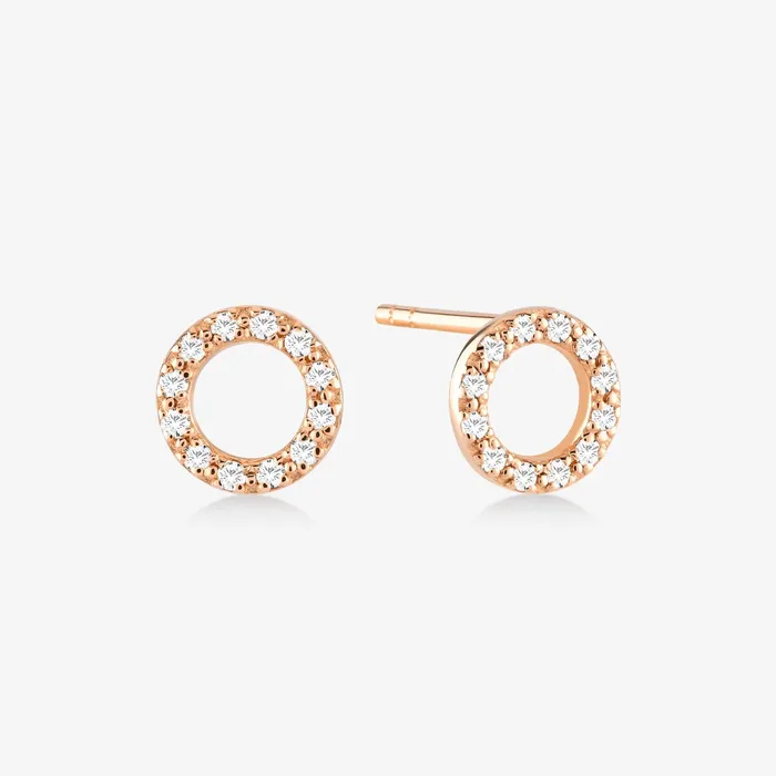 Gelin Diamond Diamond Circle Earrings Earrings