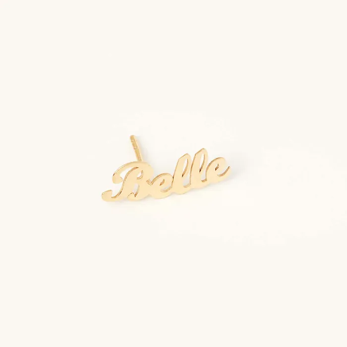 Gelin Diamond Earrings Name Stud Earring