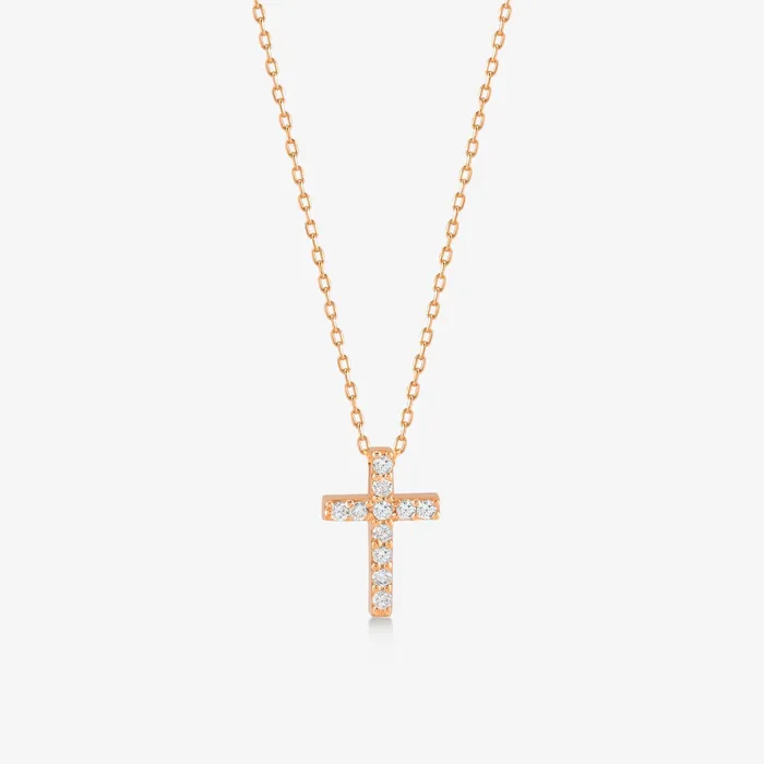 Gelin Diamond Necklaces Diamond Pave Cross Necklace