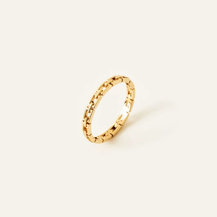 Gelin Diamond Rings Chain Stacking Ring