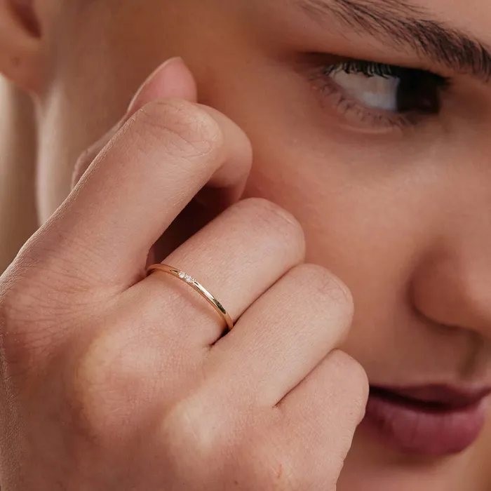 Gelin Diamond Rings Diamond Minimalist Ring