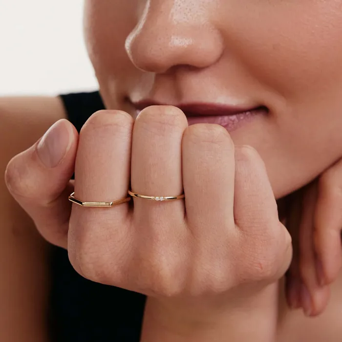 Gelin Diamond Rings Diamond Minimalist Ring