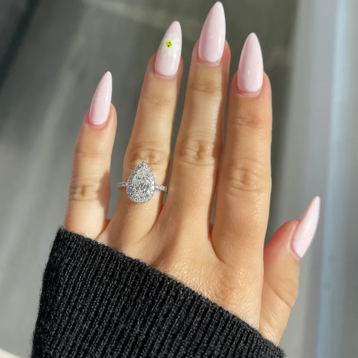 Happy Jewelers Rings 150 Carat Pear Shape Natural Diamond Engagement Ring Happy Jewelers Rings 150 Carat Pear Shape Natural Diamond Engagement Ring