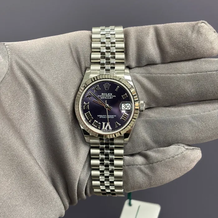 Happy Jewelers Rolex Datejust 31mm Purple Dial Watch Ref 278274 Watches Happy Jewelers Rolex Datejust 31mm Purple Dial Watch Ref 278274 Watches