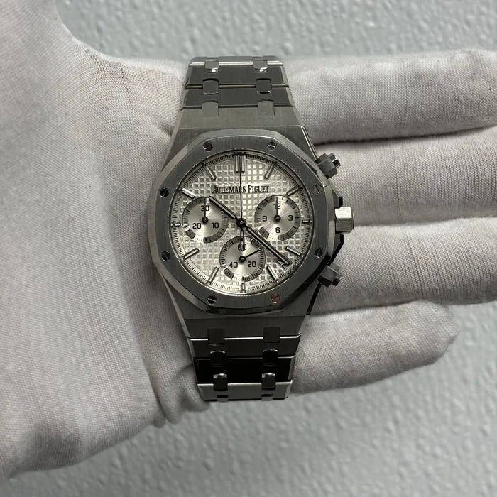 Happy Jewelers Watches Audemars Piguet Royal Oak 41mm Silver Dial Watch Ref 26240STOO1320ST03 Happy Jewelers Watches Audemars Piguet Royal Oak 41mm Silver Dial Watch Ref 26240STOO1320ST03