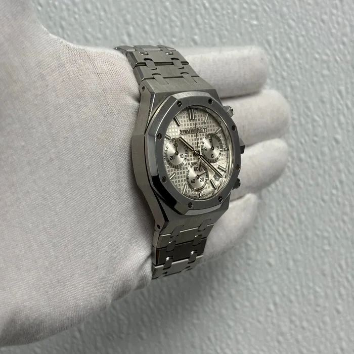 Happy Jewelers Watches Audemars Piguet Royal Oak 41mm Silver Dial Watch Ref 26240STOO1320ST03 Happy Jewelers Watches Audemars Piguet Royal Oak 41mm Silver Dial Watch Ref 26240STOO1320ST03
