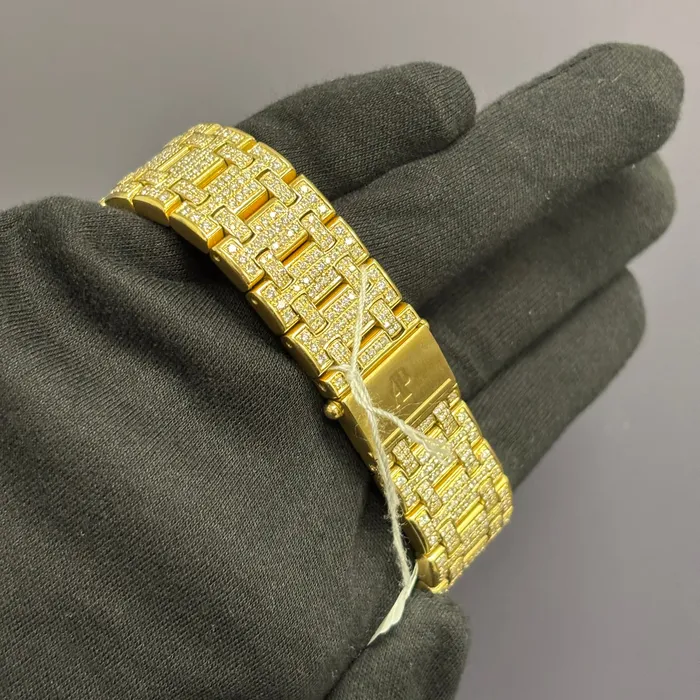 Happy Jewelers Watches Audemars Piguet Royal Oak 42mm Pave Dial Watch Reference 26170OR Happy Jewelers Watches Audemars Piguet Royal Oak 42mm Pave Dial Watch Reference 26170OR