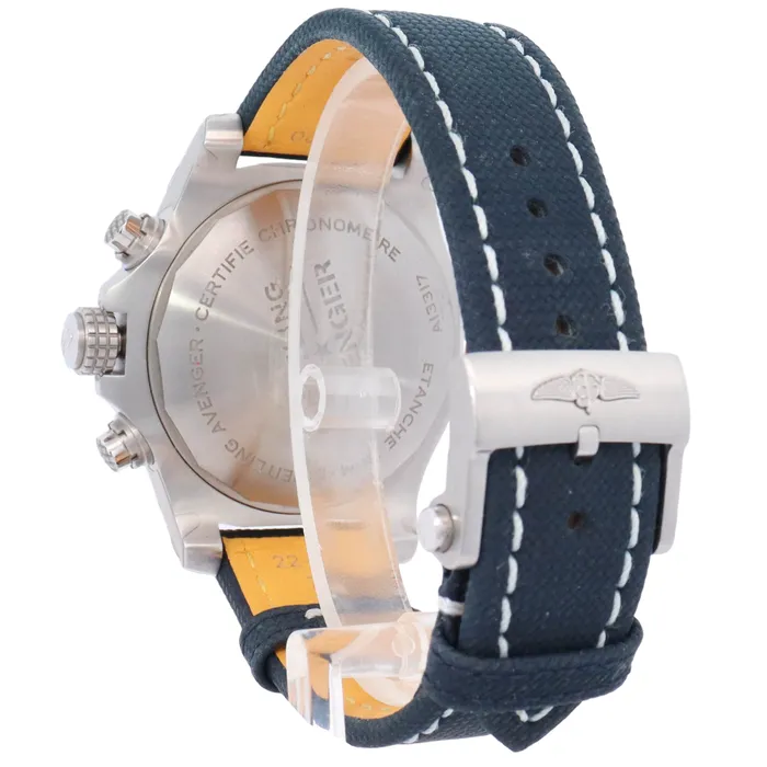 Happy Jewelers Watches Breitling Avenger Chronograph Stainless Steel 45mm Blue Chronograph Dial Watch Reference A13317101C1X2