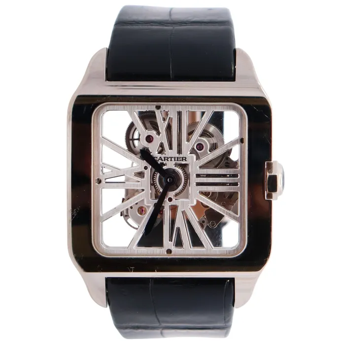 Happy Jewelers Watches Cartier Santos 47mm Skeleton Dial Watch Ref W2020033 Happy Jewelers Watches Cartier Santos 47mm Skeleton Dial Watch Ref W2020033