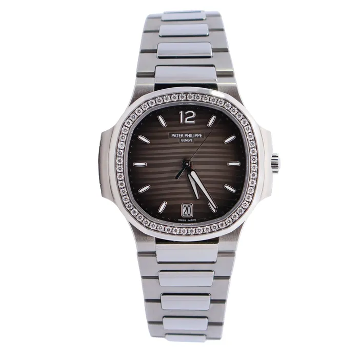 Happy Jewelers Watches Patek Philippe Nautilus 35mm Grey Dial Watch Ref 71181200A001 Happy Jewelers Watches Patek Philippe Nautilus 35mm Grey Dial Watch Ref 71181200A001