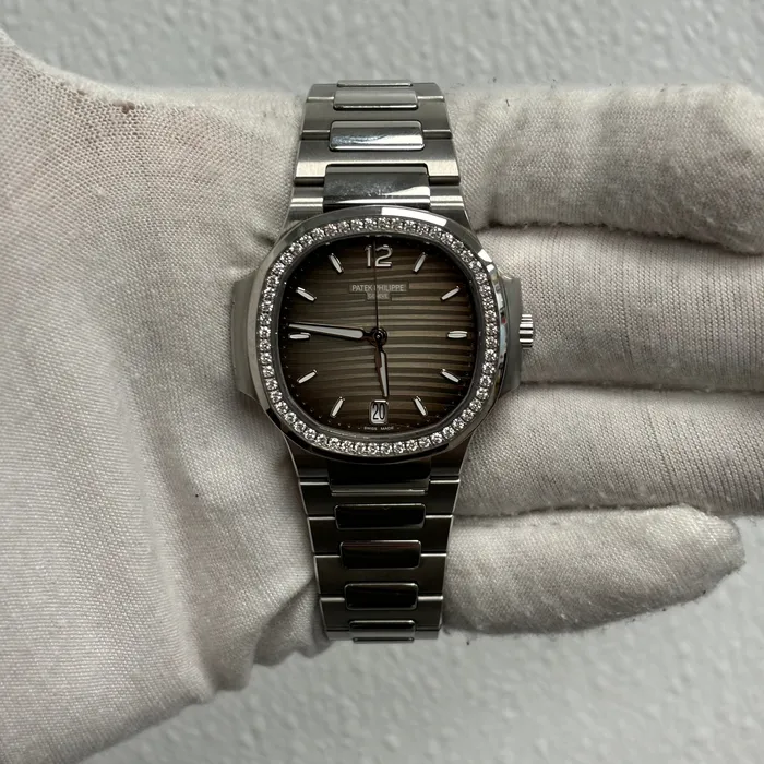 Happy Jewelers Watches Patek Philippe Nautilus 35mm Grey Dial Watch Ref 71181200A001 Happy Jewelers Watches Patek Philippe Nautilus 35mm Grey Dial Watch Ref 71181200A001