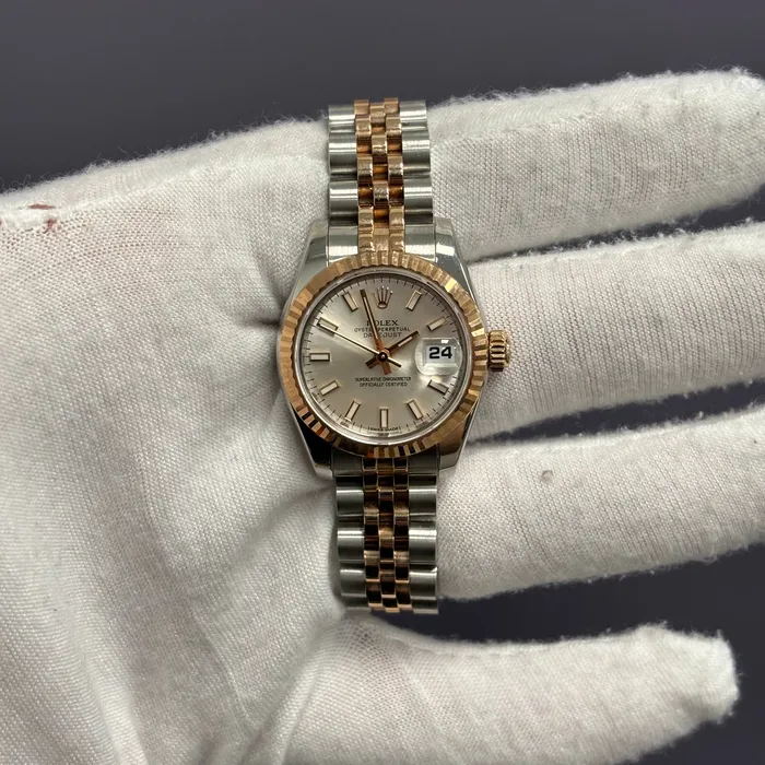 Happy Jewelers Watches Rolex Datejust 26mm Silver Dial Watch Ref 179171 Happy Jewelers Watches Rolex Datejust 26mm Silver Dial Watch Ref 179171