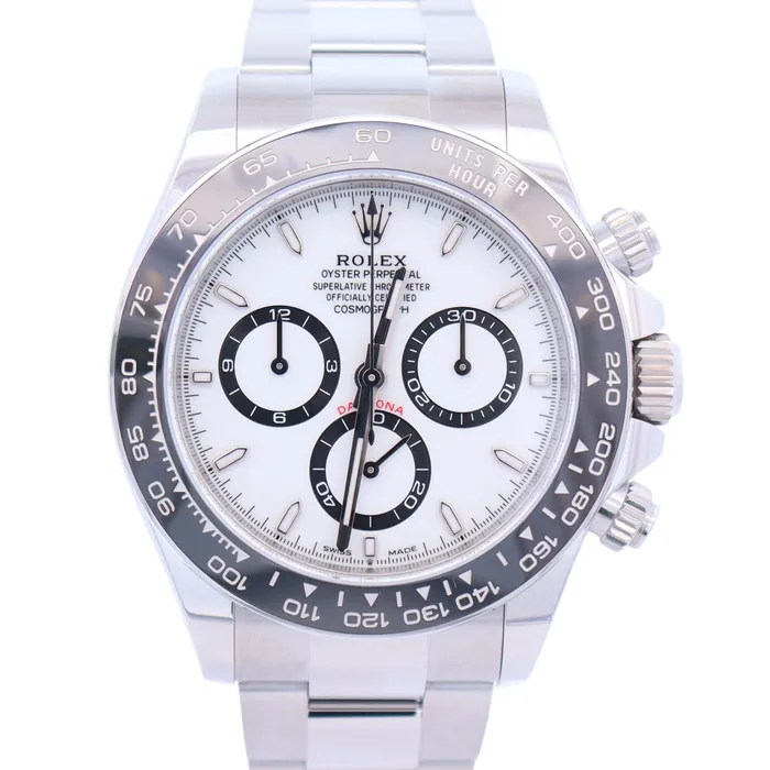 Happy Jewelers Watches Rolex Daytona 40mm White Dial Watch Ref 126500LN