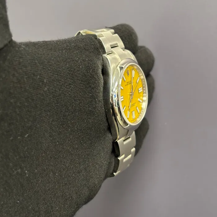 Happy Jewelers Watches Rolex Oyster Perpetual 41mm Yellow Dial Watch Ref 124300 Happy Jewelers Watches Rolex Oyster Perpetual 41mm Yellow Dial Watch Ref 124300