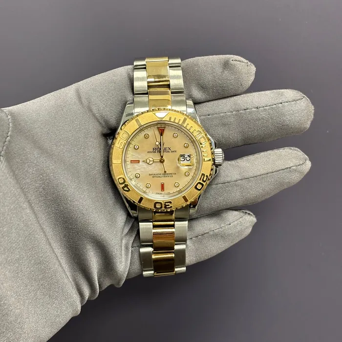 Happy Jewelers Watches Rolex YachtMaster 40mm MOP Dial Watch Ref 16623 Happy Jewelers Watches Rolex YachtMaster 40mm MOP Dial Watch Ref 16623