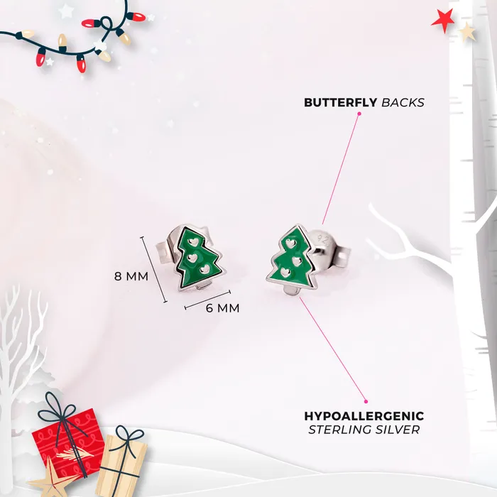 Holiday Cheer Kids Girls Earrings Jewelry Set Sterling Silver PPLRHIDDENPRODUCT Earrings
