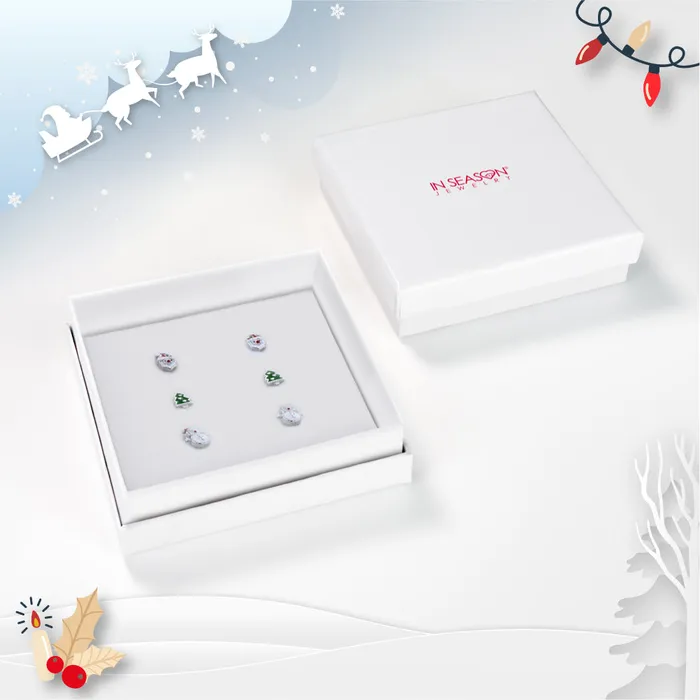 Holiday Cheer Kids Girls Earrings Jewelry Set Sterling Silver PPLRHIDDENPRODUCT Earrings