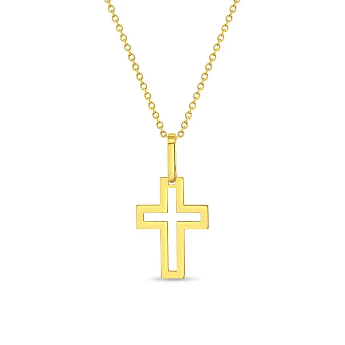 In Season Jewelry 14k Gold Bold Cross Kids Boys Boys PendantNecklace Necklaces In Season Jewelry 14k Gold Bold Cross Kids Boys Boys PendantNecklace Necklaces