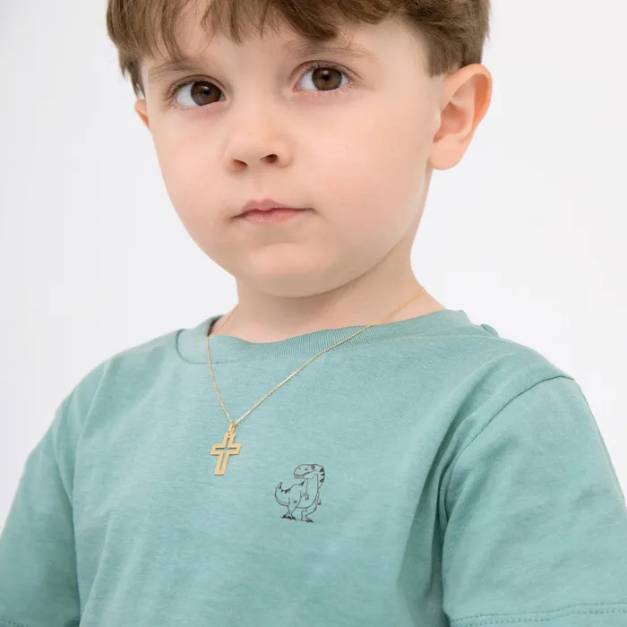In Season Jewelry 14k Gold Bold Cross Kids Boys Boys PendantNecklace Necklaces