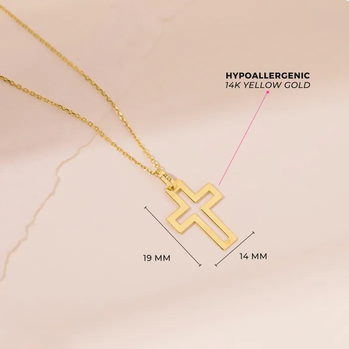 In Season Jewelry 14k Gold Bold Cross Kids Boys Boys PendantNecklace Necklaces