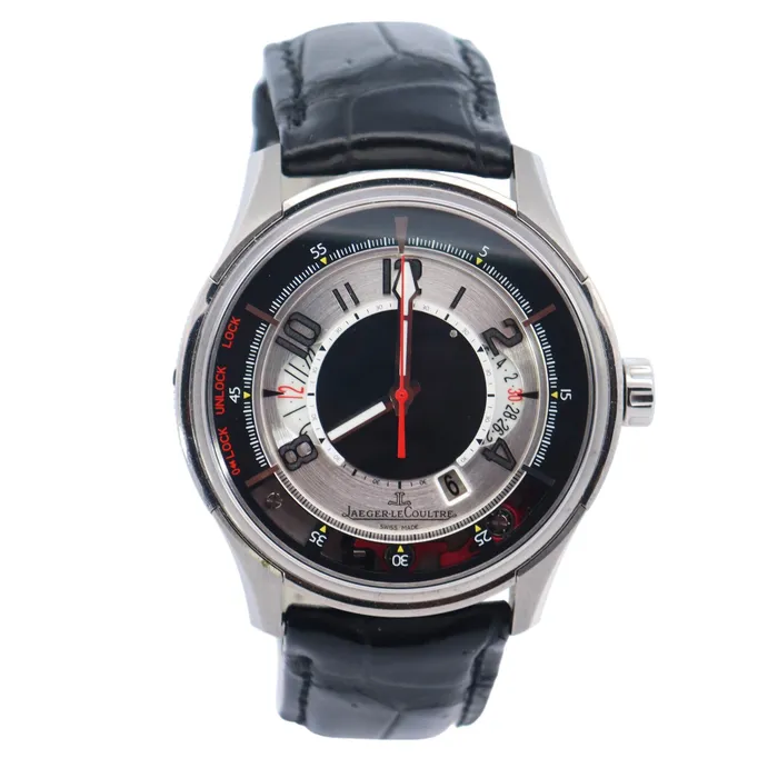 JaegerLeCoultre AMVOX Titanium Steel 44mm Silver Roman Dial Watch Reference Q192T440 Happy Jewelers Watches JaegerLeCoultre AMVOX Titanium Steel 44mm Silver Roman Dial Watch Reference Q192T440 Happy Jewelers Watches