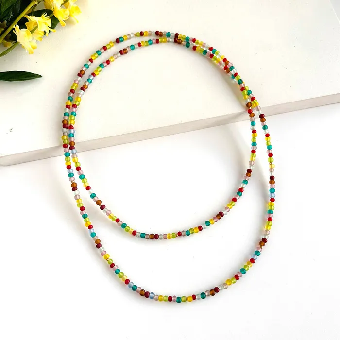 Kaleidoscope Long Strand Necklace WorldFinds Necklaces