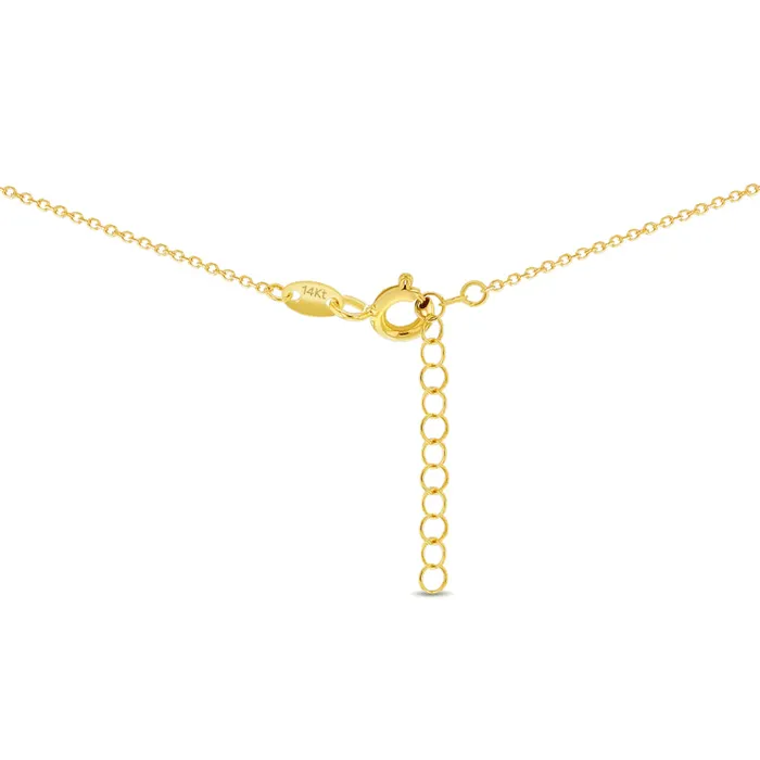 Kids Necklaces Pendants Necklaces 14k Gold Dainty CZ Cross 16 Kids Childrens Girls PendantNecklace