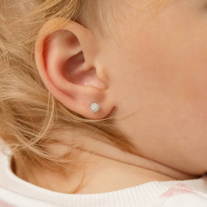 Kids Screw Back Earrings Earrings Small Ball of Gems CZ 4mm Baby Toddler Kids Earrings Screw Back Sterling Silver Kids Screw Back Earrings Earrings Small Ball of Gems CZ 4mm Baby Toddler Kids Earrings Screw Back Sterling Silver