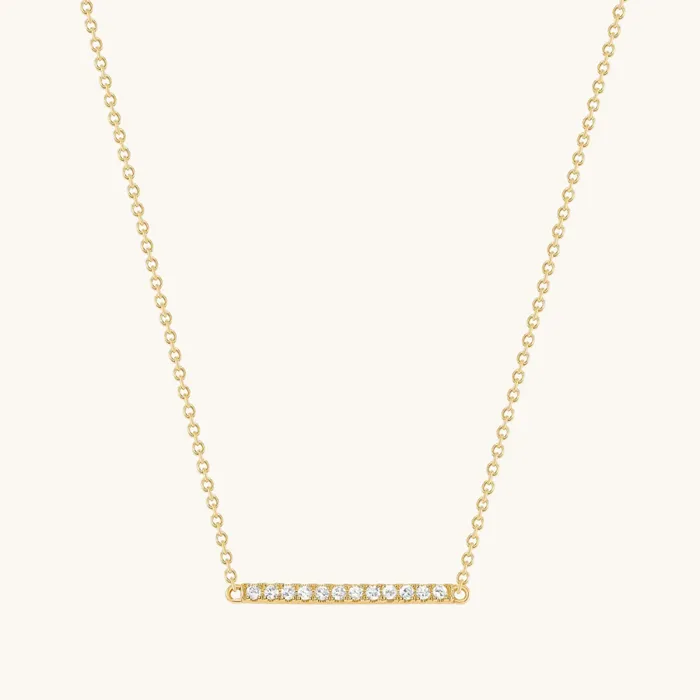 Mini Diamond Bar Necklace Happy Jewelers Necklaces